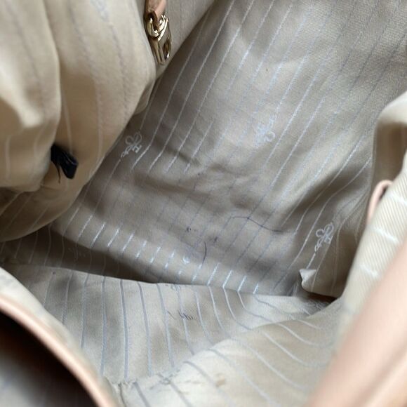 Cole Haan Large Leather Hand Bag with Shoulder Strap. Beige. - Picture 10 of 10